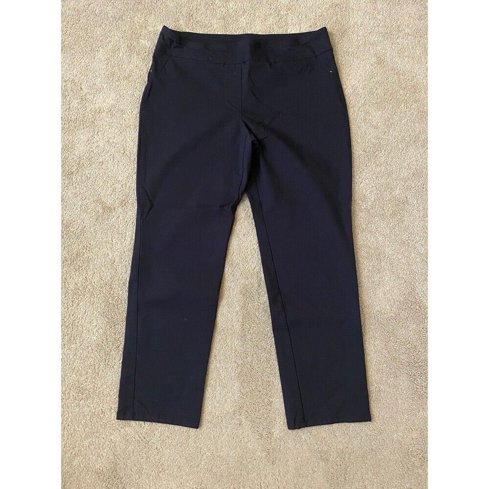 Studio Works Pull On Black Ankle Pants Work Wardrobe Staple Women’s Size 14P
